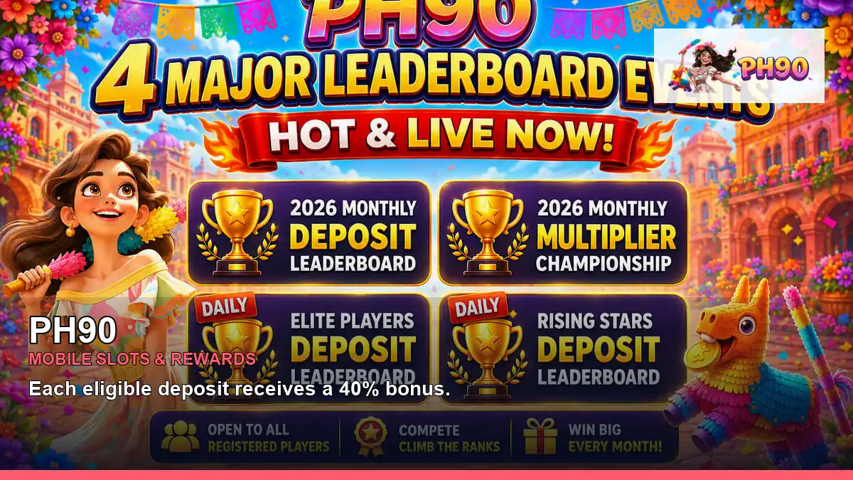 PH90 mobile slot promotions and casino games for Philippine players